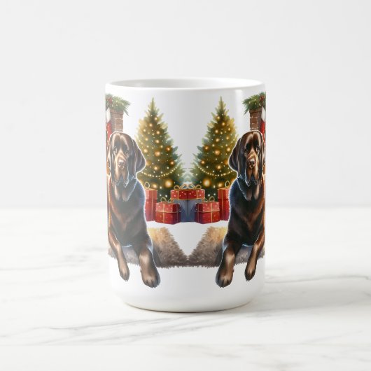 Mug Labrador Retriever Chien Chien Chien Noël (Centre)