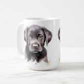 Mug Labrador Retriever Chien Cute Aquarelle Chien Chie (Devant gauche)