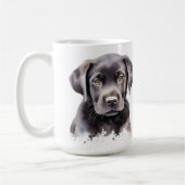 Mug Labrador Retriever Chien Cute Aquarelle Chien Chie (Gauche)