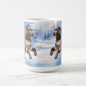 Mug Labrador Retriever Chien Fête d'hiver Noël (Centre)