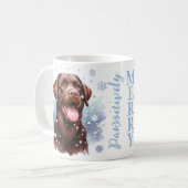 Mug Labrador Retriever Chien Holiday Frappes de neige  (Devant gauche)