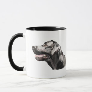 Mug Labrador Retriever, Chien Labrador Café Aquare