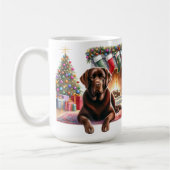 Mug Labrador Retriever Chien Noël Cosy Holiday (Gauche)