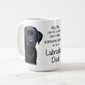 Mug Labrador Retriever Chien Papa Cute Fête des pères (Devant gauche)