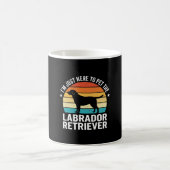 Mug Labrador Retriever Chien Rétro Caressant (Centre)