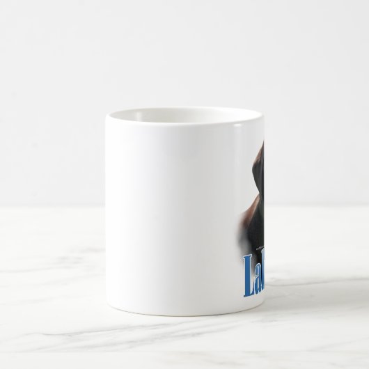 Mug Labrador Retriever (chocolat) Nom (Centre)