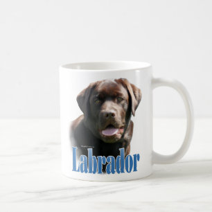 Mug Labrador Retriever (chocolat) Nom