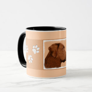 Mug Labrador Retriever (Chocolat) Peinture - Chien Art