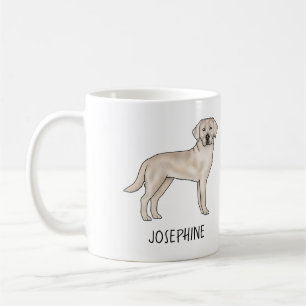 Mug Labrador Retriever crème Chien Lab mignon Nom pers
