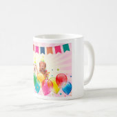 Mug Labrador Retriever Dog Balloons Anniversaire (Devant droit)