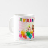 Mug Labrador Retriever Dog Balloons Anniversaire (Devant gauche)