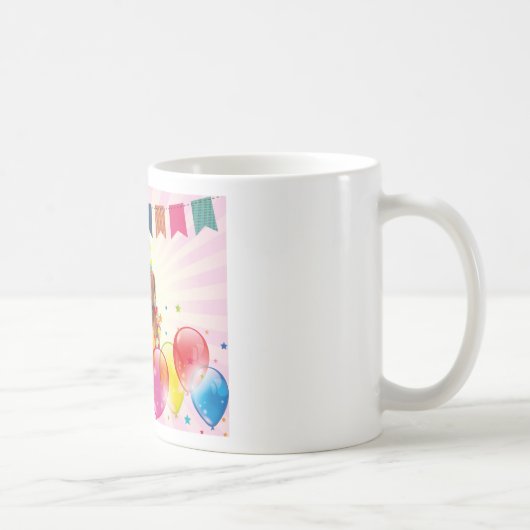 Mug Labrador Retriever Dog Balloons Anniversaire (Droite)