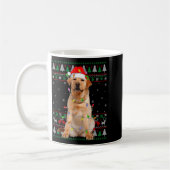 Mug Labrador Retriever Dog Christmas Ugly Sweater Ligh (Gauche)