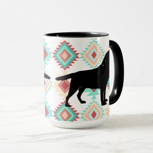 Mug Labrador Retriever Dog on Southwestern Arrière - p (Devant droit)