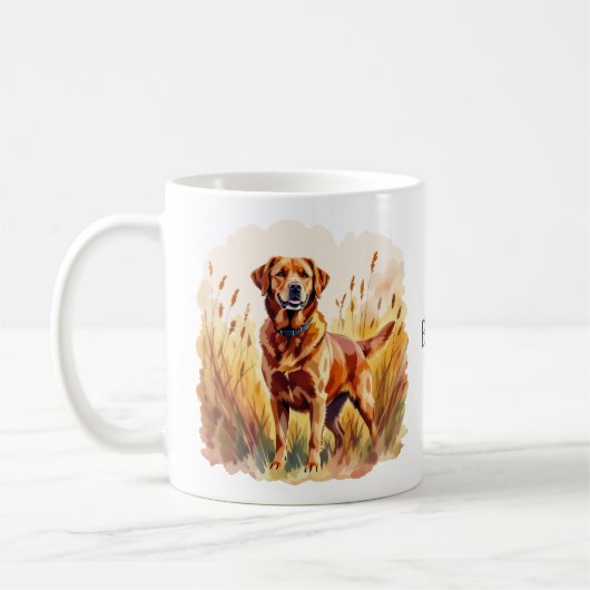 Mug Labrador Retriever Fox Red Chien (Gauche)