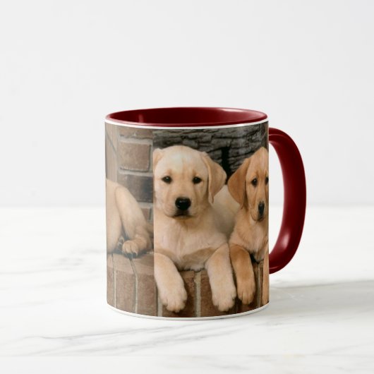 Mug Labrador retriever jaune (Devant droit)