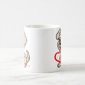 Mug Labrador Retriever Jaune Saint-Valentin Dessin Ani (Centre)