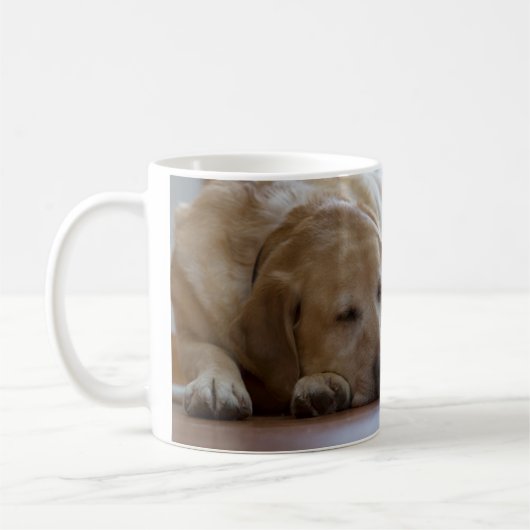 Mug Labrador retriever jaune somnolent (Gauche)