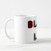 Mug Labrador Retriever Lab noir Drapeau dans le nom (Gauche)