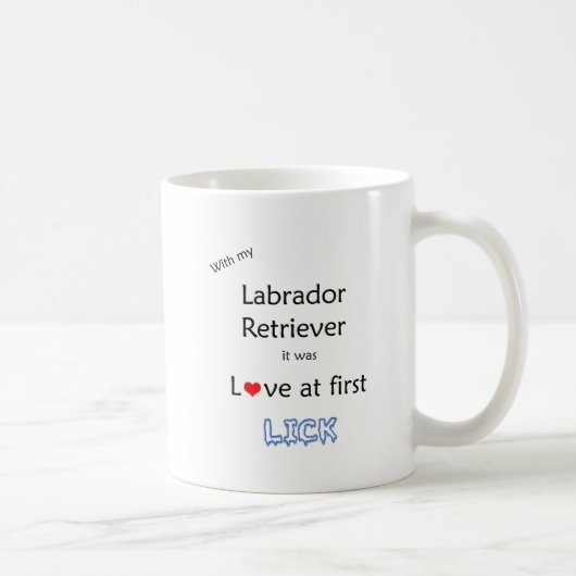 Mug Labrador Retriever Love at First Lick (Droite)