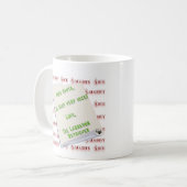 Mug Labrador Retriever Naughty ou Nice (Devant gauche)