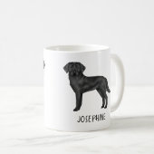 Mug Labrador Retriever Noir Chien Lab Mignon Nom Perso (Devant droit)