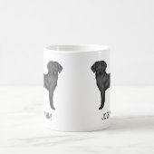 Mug Labrador Retriever Noir Chien Lab Mignon Nom Perso (Centre)