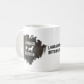 Mug Labrador Retriever Papa Fête des pères Amoureux de (Devant gauche)