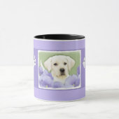 Mug Labrador Retriever Puppy Painting Original Chien A (Centre)