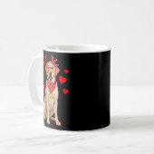 Mug Labrador Retriever Valentines Day Dog Lover Heart  (Devant gauche)
