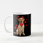 Mug Labrador Retriever Valentines Day Dog Lover Heart  (Gauche)