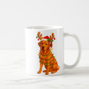 Mug Labrador rouge renard arbre de Noël lumière pyjama