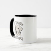 Mug Labrador Tête Vide Aucune Pensée (Devant gauche)