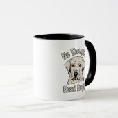 Mug Labrador Tête Vide Aucune Pensée (Devant droit)
