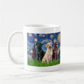 Mug Labradors (3) - Nuit étoilée (Gauche)
