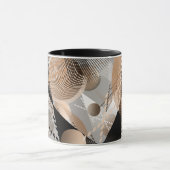 Mug L'abstraction grise, brune. (Centre)