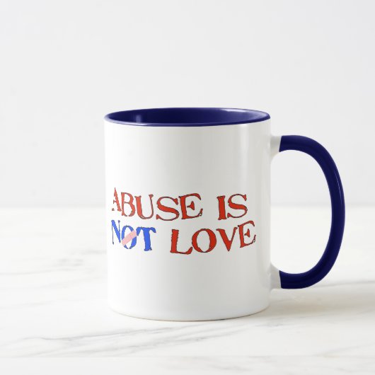 Mug L'abus n'est pas amour (Droite)