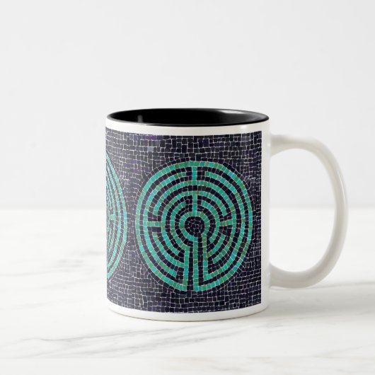 Mug LABYRINTH III Noir Deux-Tons (Droit)
