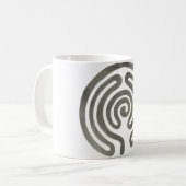 Mug labyrinthe argent antique (Devant gauche)