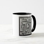 Mug Labyrinthe argenté (Devant droit)