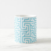 Mug Labyrinthe bleu clair et blanc (Centre)