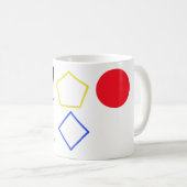 Mug Labyrinthe Moderne – Art Abstrait Géométrique Auda (Devant droit)