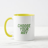 Mug Labyrinthe pixélisé et pommes (Gauche)