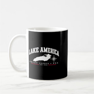 Mug Lac Aamerica Grands Lacs Vintage Usa Hommes Femmes