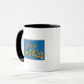 Mug Lac Arrowhead, Californie - Scènes de grandes lett (Devant gauche)