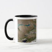 Mug Lac Balkhash dans l'est du Kazakhstan (Gauche)
