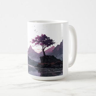 Mug Lac de la montagne au crépuscule