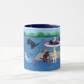 Mug Lac Fun Labradors Peinture (Centre)