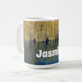 Mug Lac Grass Blue Water Reflection Photo Nature (Devant gauche)
