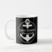 Mug Lac Léman Wisconsin Ancre nautique (Gauche)